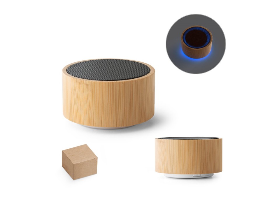 ARBER. Altoparlante portatile da 3W con autonomia di 4 ore in bambù e ABS riciclato (100% rABS) FullGadgets.com
