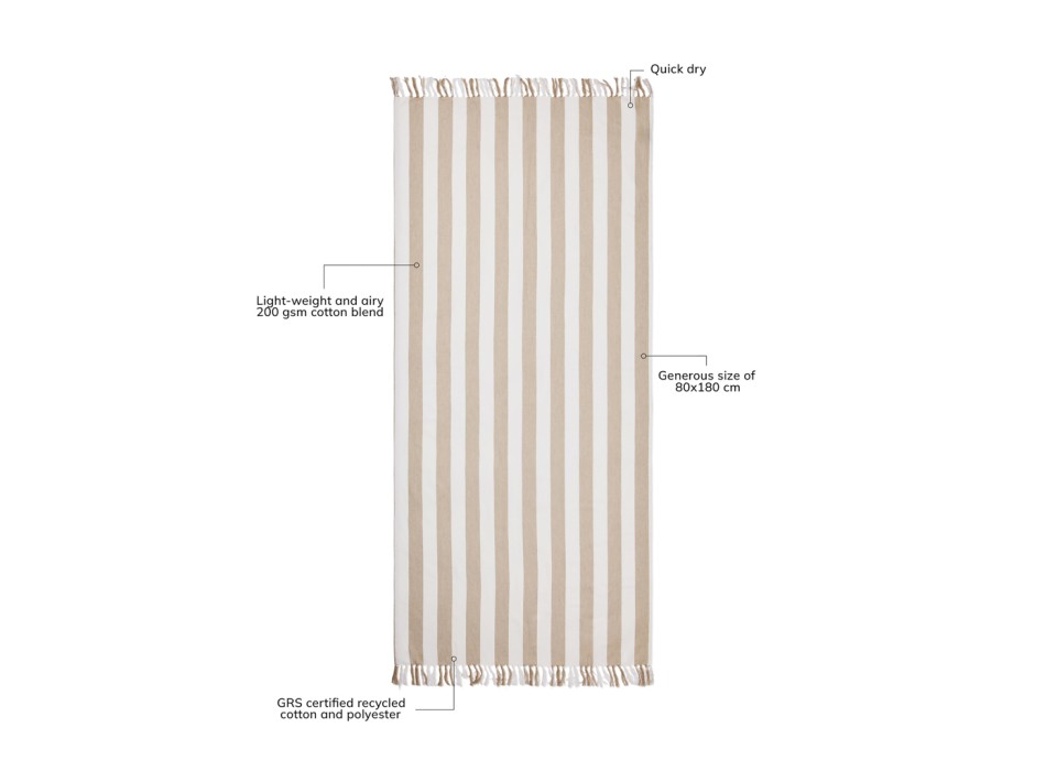 Asciugamano da hamam VINGA Ornos GRS FullGadgets.com