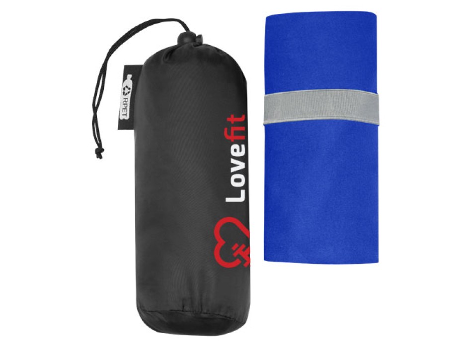 Asciugamano Pieter ultra leggero e ad asciugatura rapida in PET riciclato 130 x 80 cm FullGadgets.com