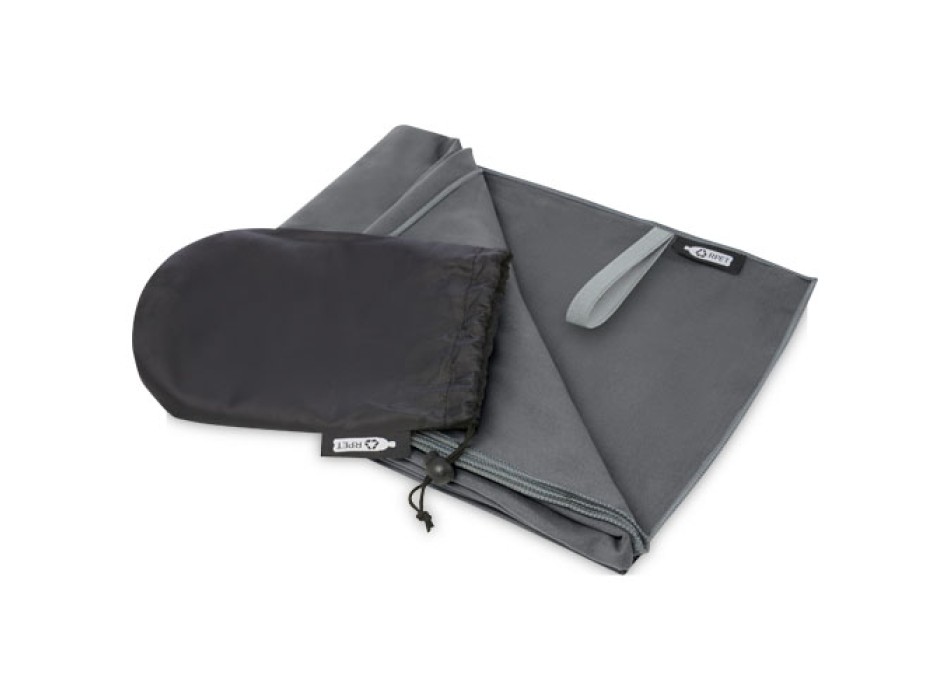 Asciugamano Pieter ultra leggero e ad asciugatura rapida in PET riciclato 130 x 80 cm FullGadgets.com