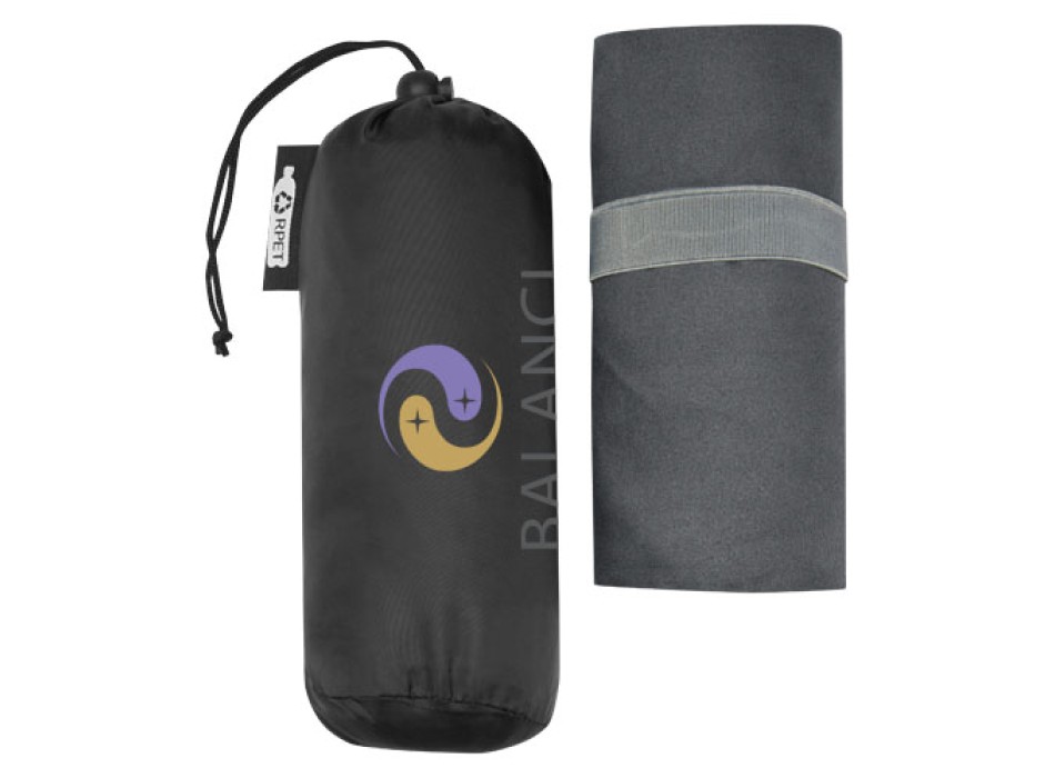 Asciugamano Pieter ultra leggero e ad asciugatura rapida in PET riciclato 130 x 80 cm FullGadgets.com