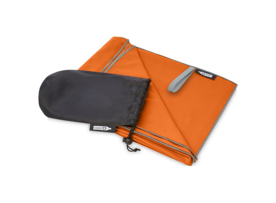 Asciugamano Pieter ultra leggero e ad asciugatura rapida in PET riciclato 130 x 80 cm FullGadgets.com