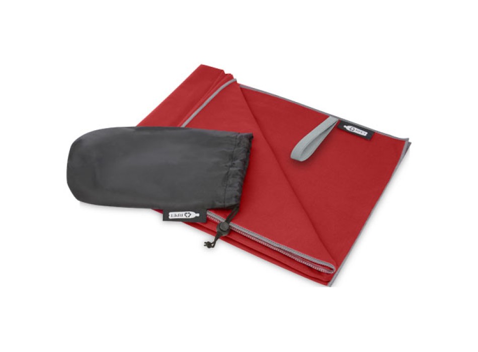 Asciugamano Pieter ultra leggero e ad asciugatura rapida in PET riciclato 130 x 80 cm FullGadgets.com