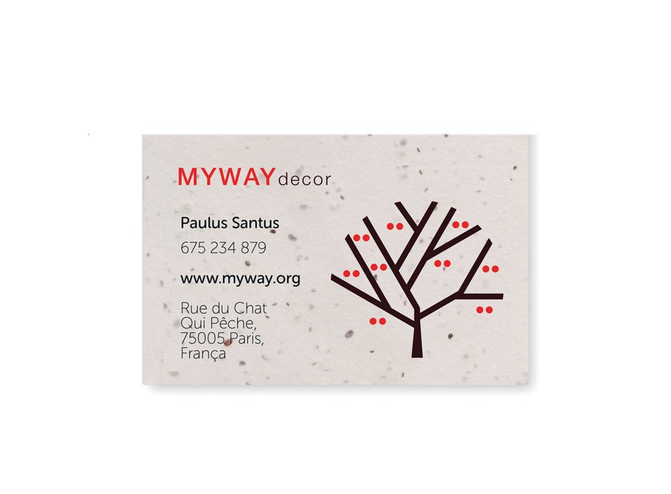 ASIDA - Biglietto da visita con semi di FullGadgets.com