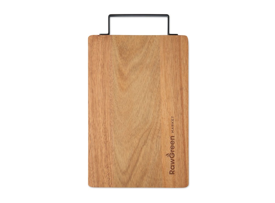 ASTA - Tagliere in acacia con manico FullGadgets.com