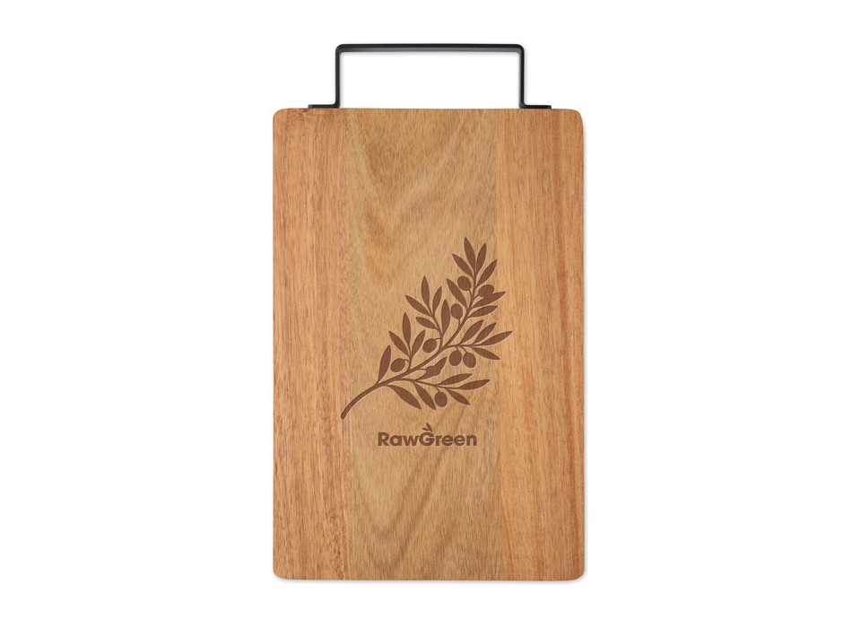 ASTA - Tagliere in acacia con manico FullGadgets.com