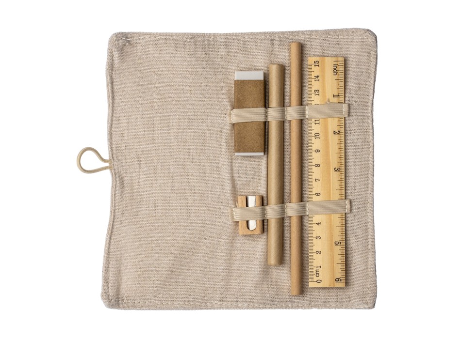 Astuccio arrotolabile in cotone. Chiusura con bottone ed elastico FullGadgets.com