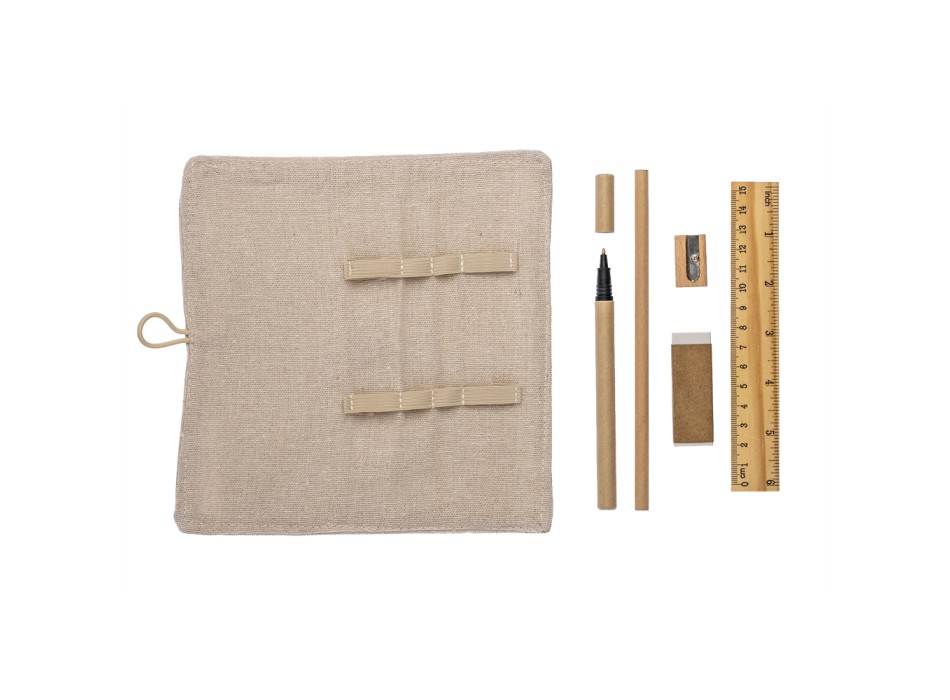 Astuccio arrotolabile in cotone. Chiusura con bottone ed elastico FullGadgets.com