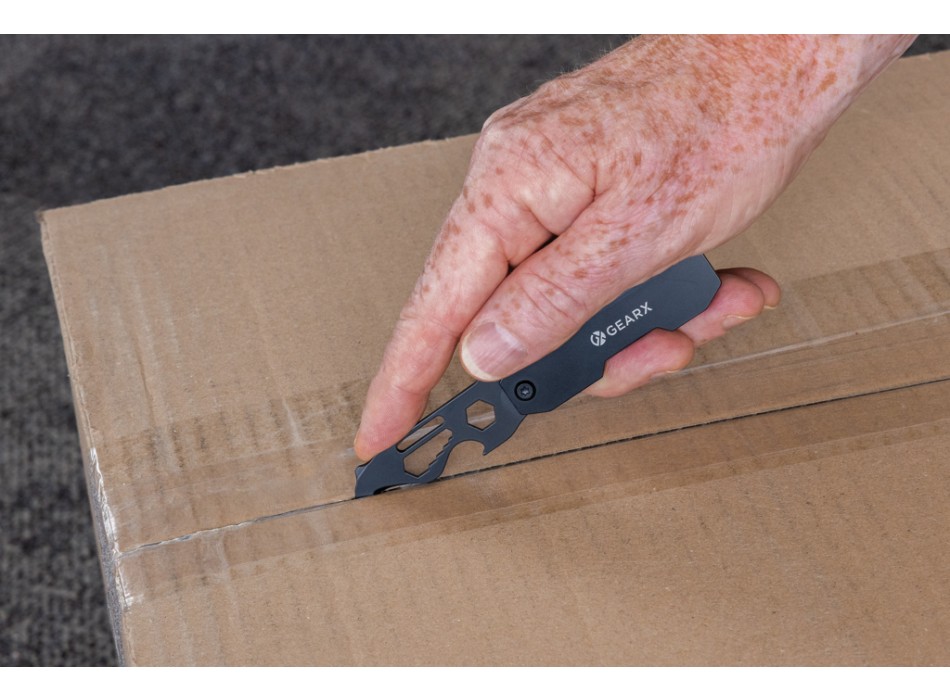 Attrezzo pieghevole EDC Gear X con moschettone FullGadgets.com