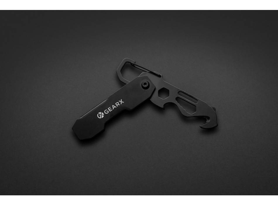 Attrezzo pieghevole EDC Gear X con moschettone FullGadgets.com