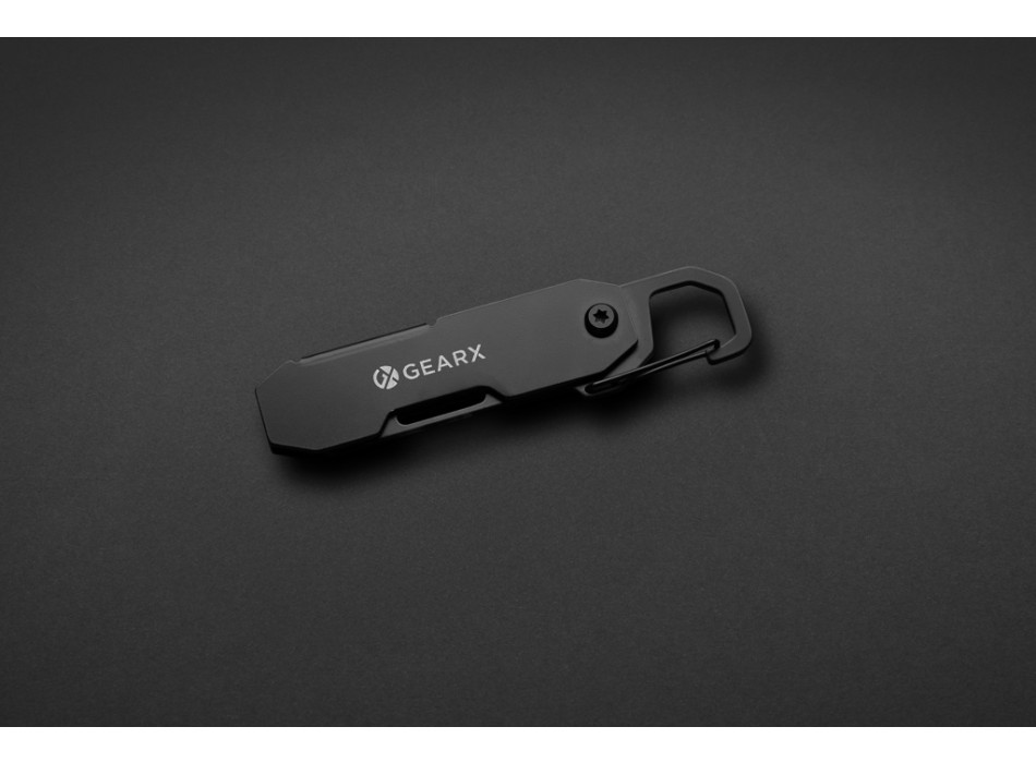 Attrezzo pieghevole EDC Gear X con moschettone FullGadgets.com