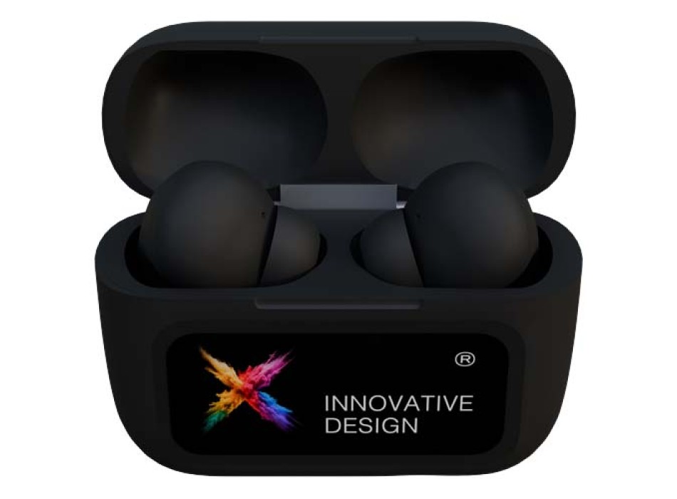 Auricolari ANC con custodia di ricarica e touchscreen interattivo SCX.design E26 FullGadgets.com