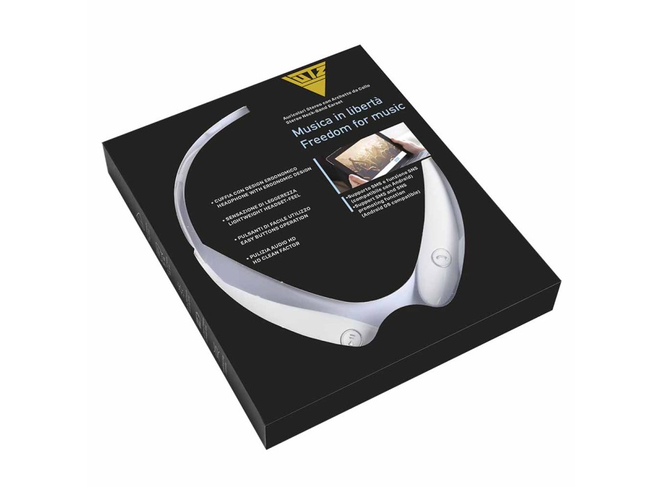 Auricolari stereo Bluetooth V 4.2 + EDR con microfono integrato FullGadgets.com