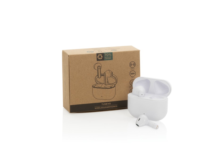 Auricolari wireless Tunevo in plastica riciclata RCS FullGadgets.com