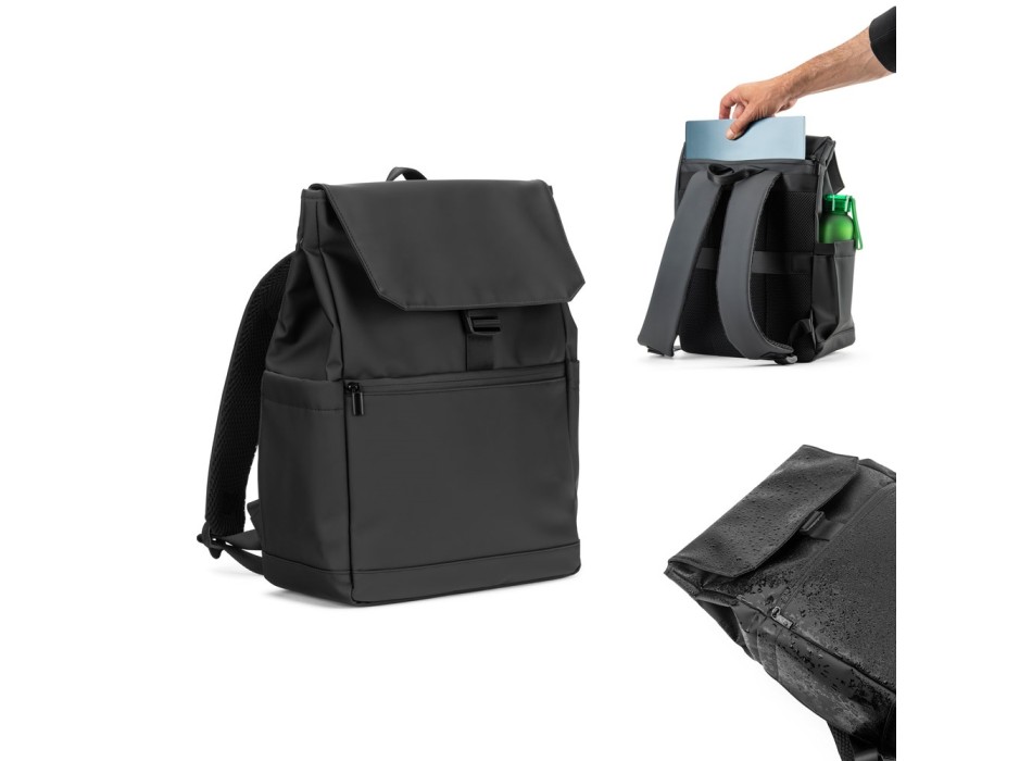 AZORES BAG. Zaino per laptop (16") in PU, con patta che copre tutti gli scomparti FullGadgets.com
