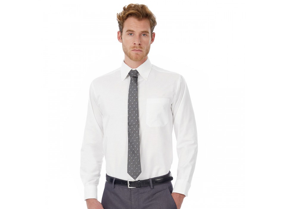 B&C Oxford LSL /men 70%C30%P FullGadgets.com