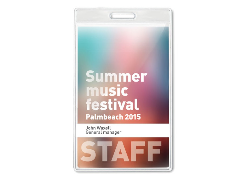 BADGO - Porta badge trasparente 7,5x12 FullGadgets.com