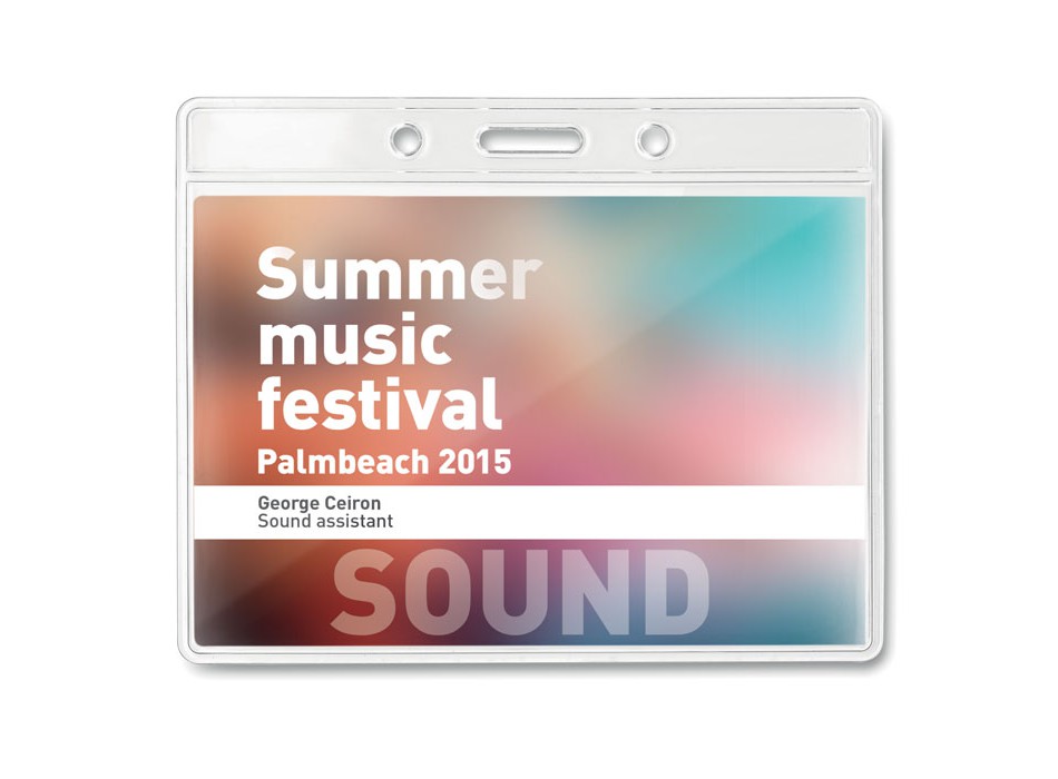 BADGY - Porta badge trasparente 10x8cm FullGadgets.com