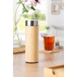 Bamboo and stainless steel double walled bottle Yara FullGadgets.com