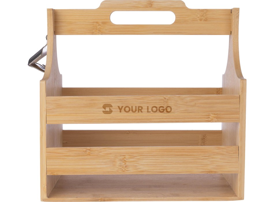 Bamboo bottle holder Hans FullGadgets.com