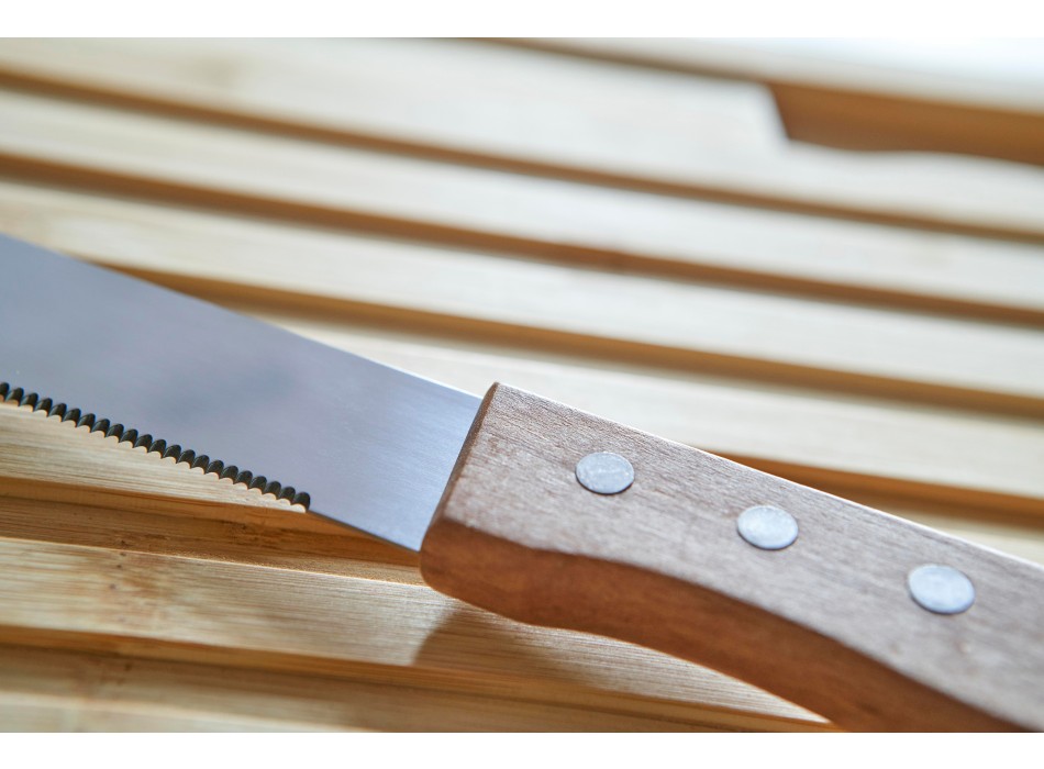 Bamboo bread cutting board Werner FullGadgets.com