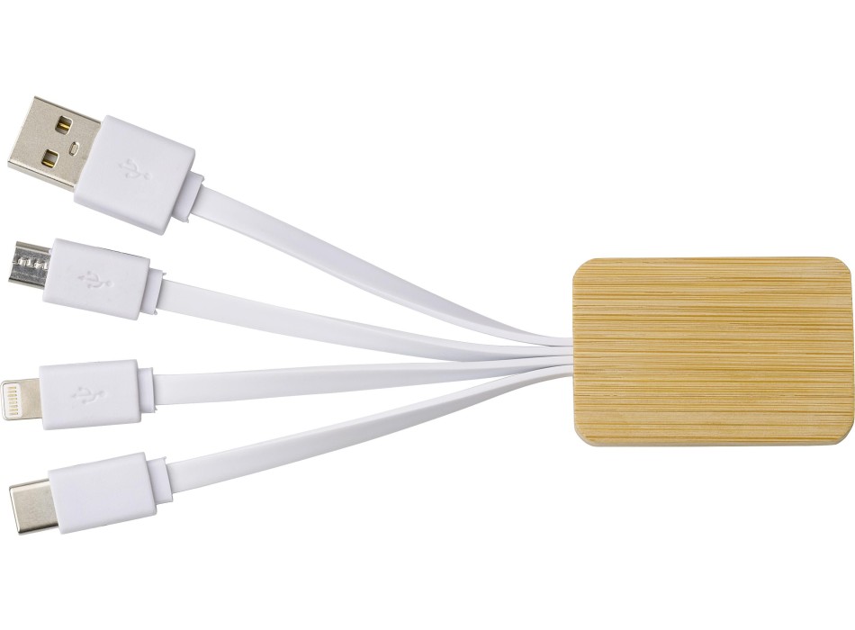 Bamboo charging cable Brandan FullGadgets.com