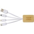 Bamboo charging cable Brandan FullGadgets.com