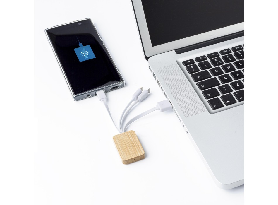 Bamboo charging cable Brandan FullGadgets.com