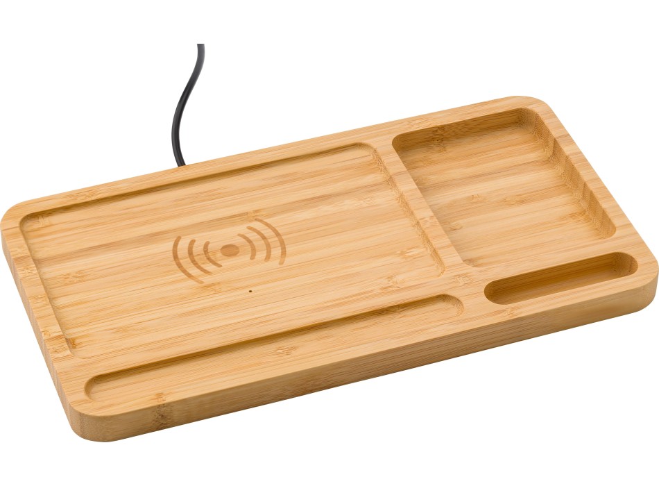 Bamboo desk organizer Faye FullGadgets.com