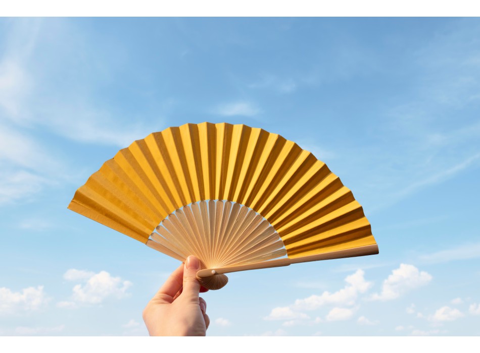 Bamboo hand held fan Elio FullGadgets.com
