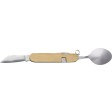 Bamboo multifunctional cutlery set Ainsley FullGadgets.com