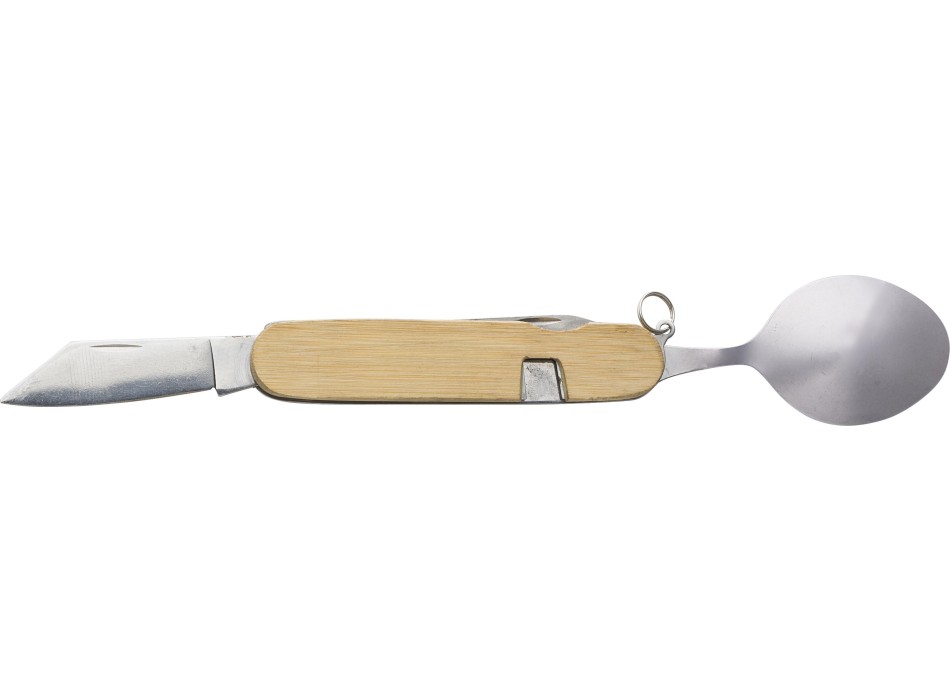 Bamboo multifunctional cutlery set Ainsley FullGadgets.com