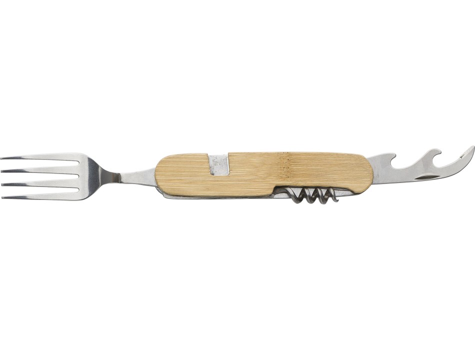 Bamboo multifunctional cutlery set Ainsley FullGadgets.com