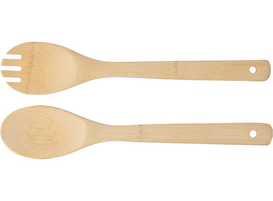 Bamboo salad cutlery Charlotte FullGadgets.com