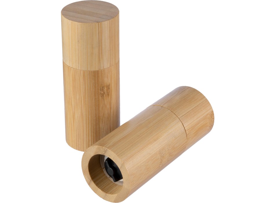 Bamboo salt and pepper mill Christine FullGadgets.com
