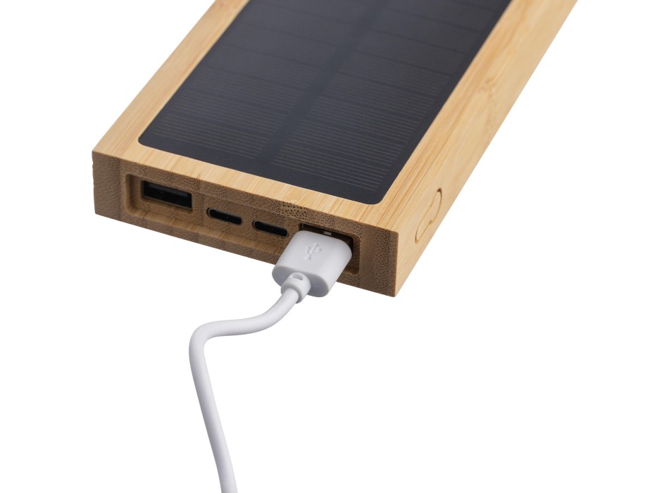 Bamboo solar power bank Elz FullGadgets.com
