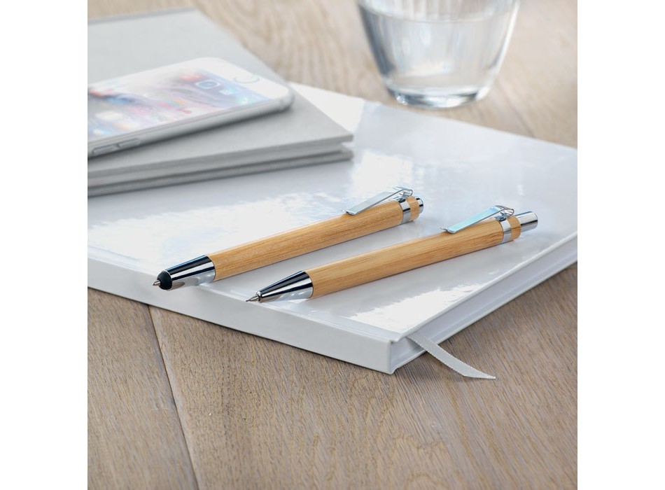BAMBOOSET - Set penna e matita in bambu FullGadgets.com