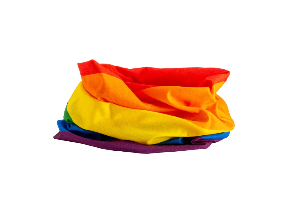 Bandana multiuso arcobaleno tubolare in tessuto elastico FullGadgets.com