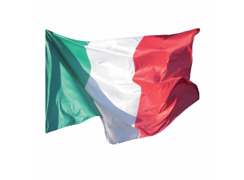 Bandiera italiana in poliestere con passante per l'asta e 2 asole per essere appesa FullGadgets.com