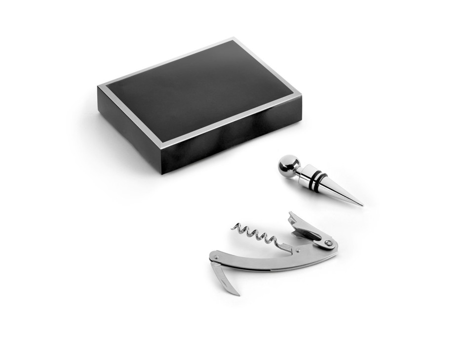 BARREL. Set da vino in zinco e acciaio inox FullGadgets.com