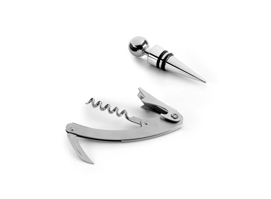 BARREL. Set da vino in zinco e acciaio inox FullGadgets.com