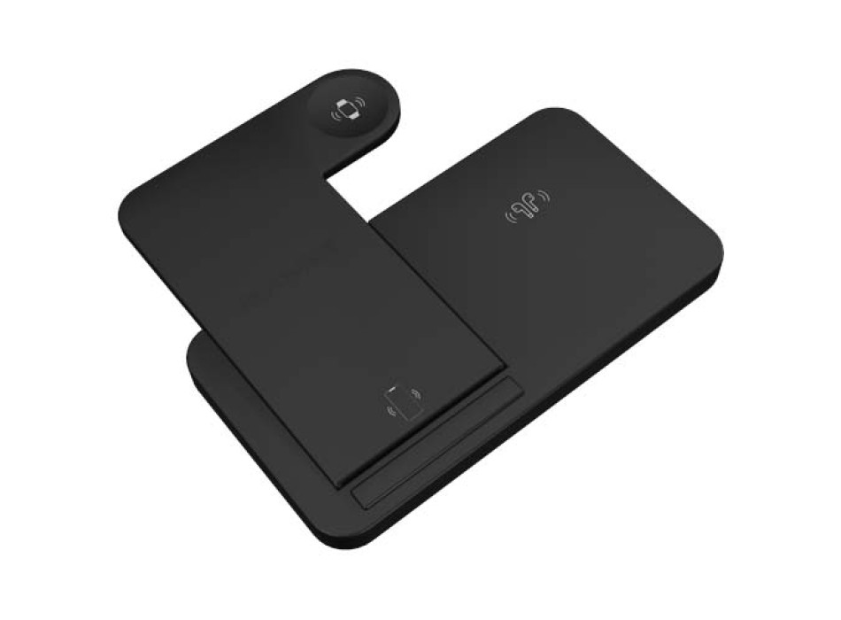 Base di ricarica wireless 3 in 1 con supporto per telefono SCX.design W28 FullGadgets.com