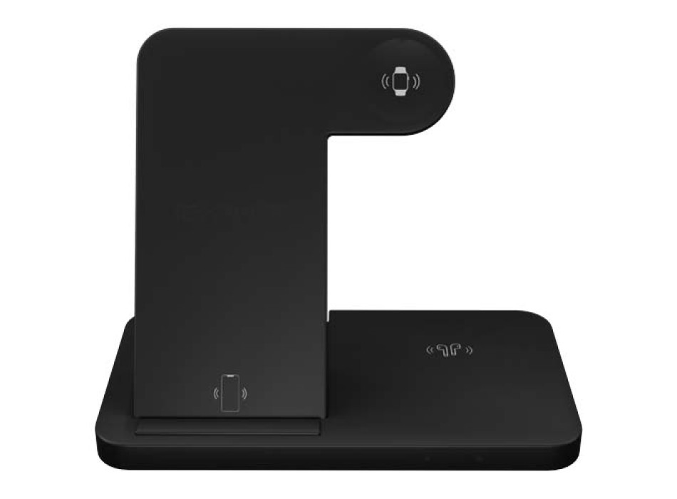 Base di ricarica wireless 3 in 1 con supporto per telefono SCX.design W28 FullGadgets.com