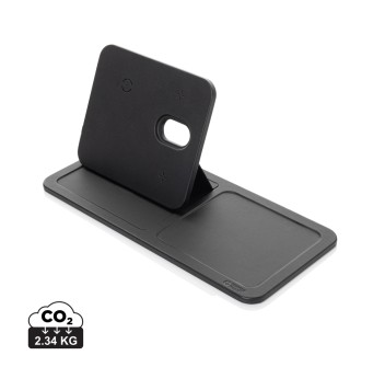 Base di ricarica wireless 3 in 1 Swiss Peak in rPU RCS FullGadgets.com