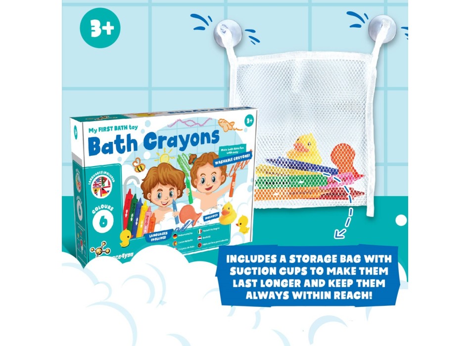 BATH CRAYONS. Giochi educativi per bambini FullGadgets.com