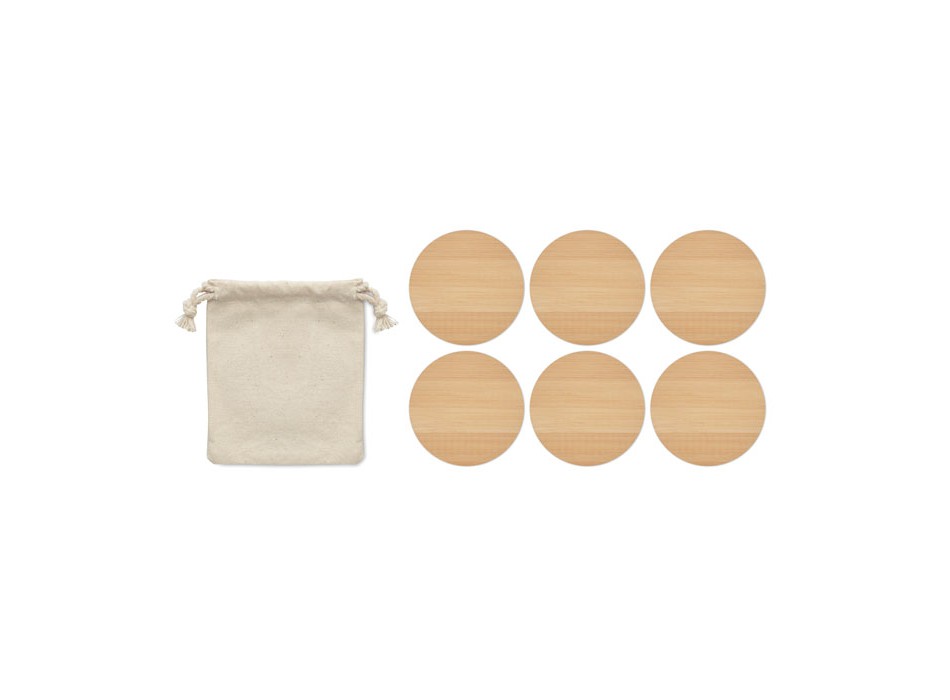 BAYIN SET - Set di 6 sottobicchieri di bamb FullGadgets.com