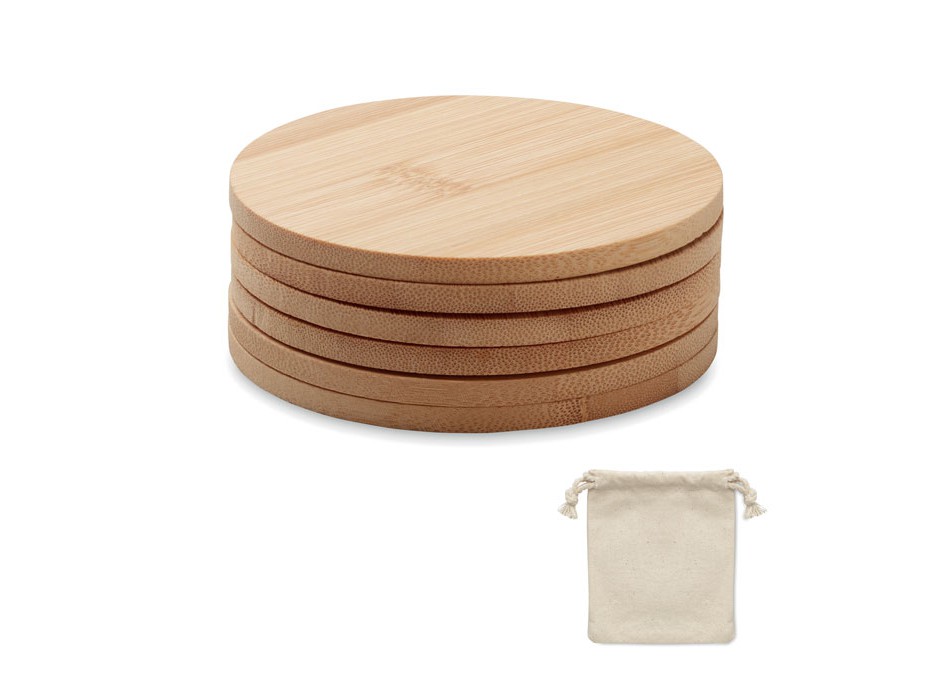 BAYIN SET - Set di 6 sottobicchieri di bamb FullGadgets.com