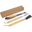 BBQ set Kaitlyn | Stainless steel | 3 pcs | Wooden handles FullGadgets.com