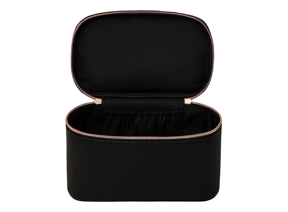 Beauty case grande in PU grana fine saffiano color pastello FullGadgets.com