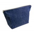 Beauty case in cotone denim 220 g/m2 (85% cotone - 15% poliestere) con chiusura zip FullGadgets.com
